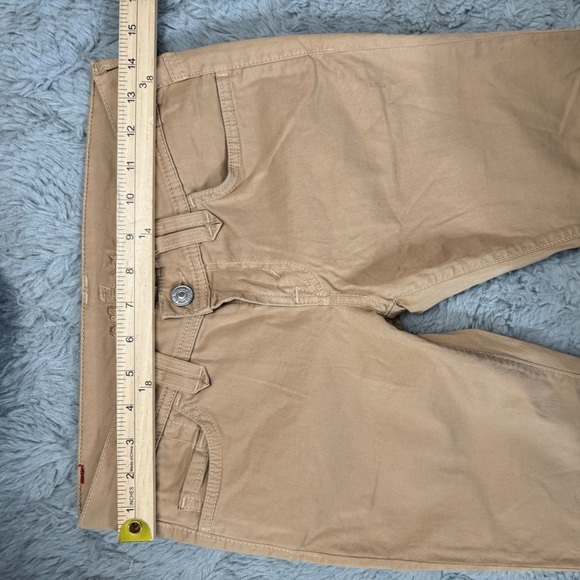 7 For All Mankind Rocker Jeans 26 Ultra Low Rise Bootcut Flare Y2K Made in USA - Picture 5 of 15